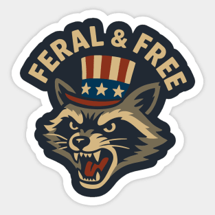 Feral And Free Sticker